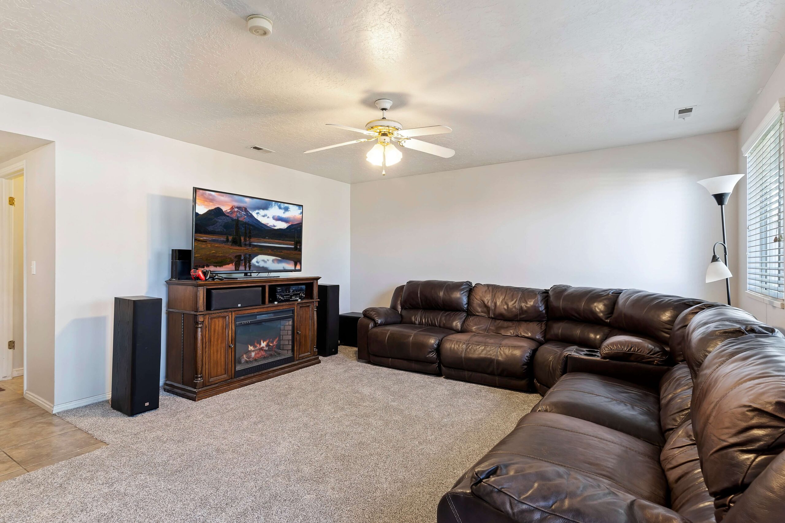 Family Room of a Spacious home for sale in Layton Utah